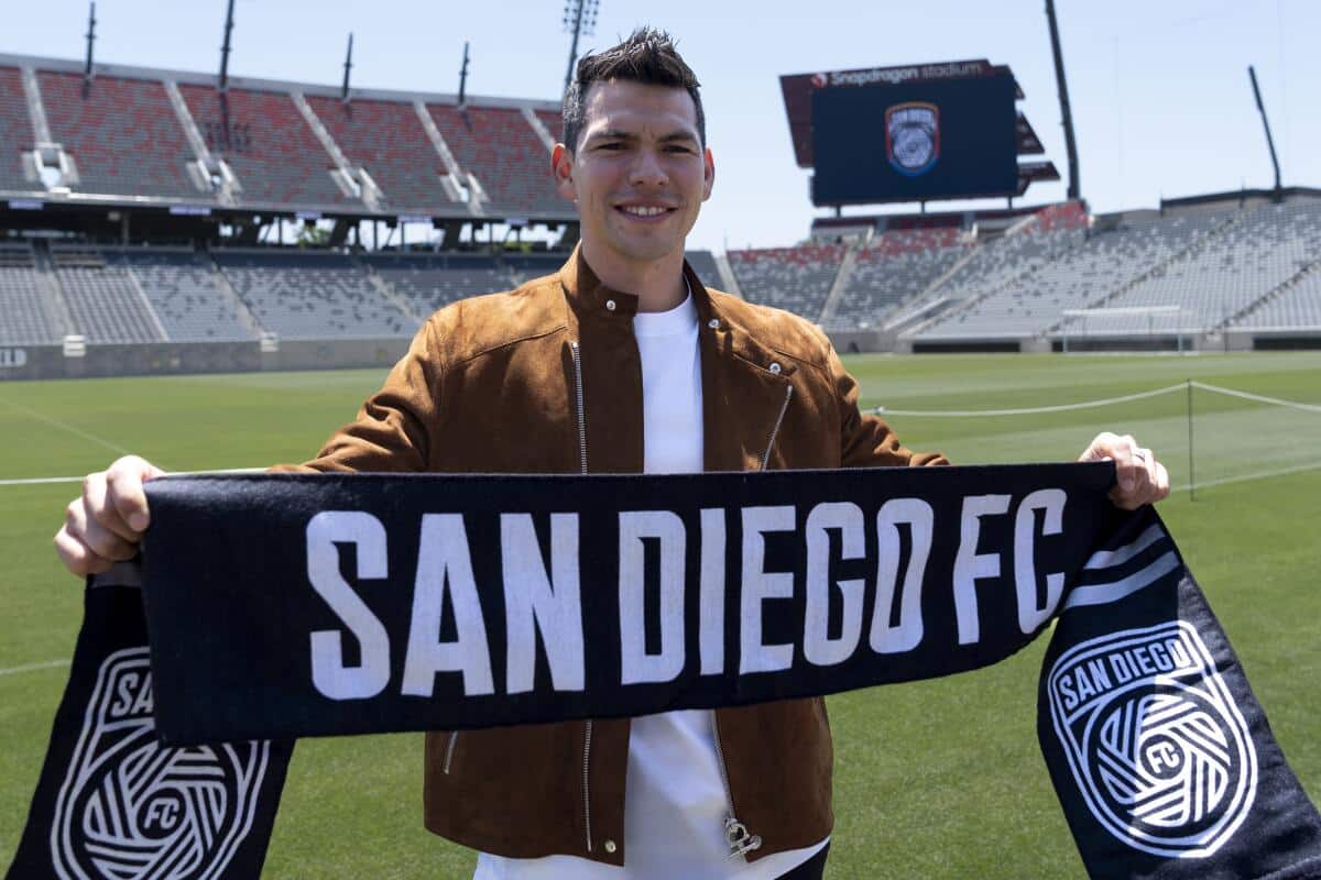 Aficionado con bufanda de San Diego FC