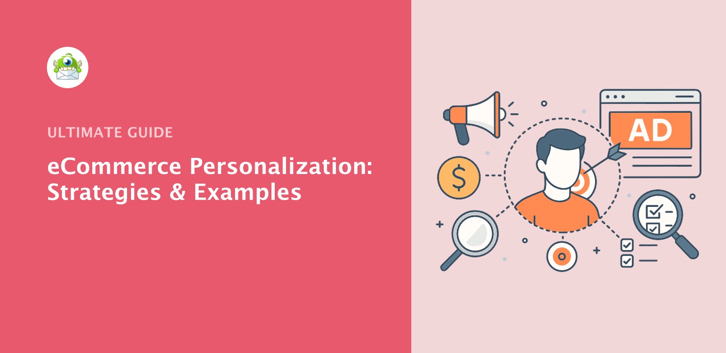 Diseño gráfico que ilustra estrategias de personalización en el comercio electrónico