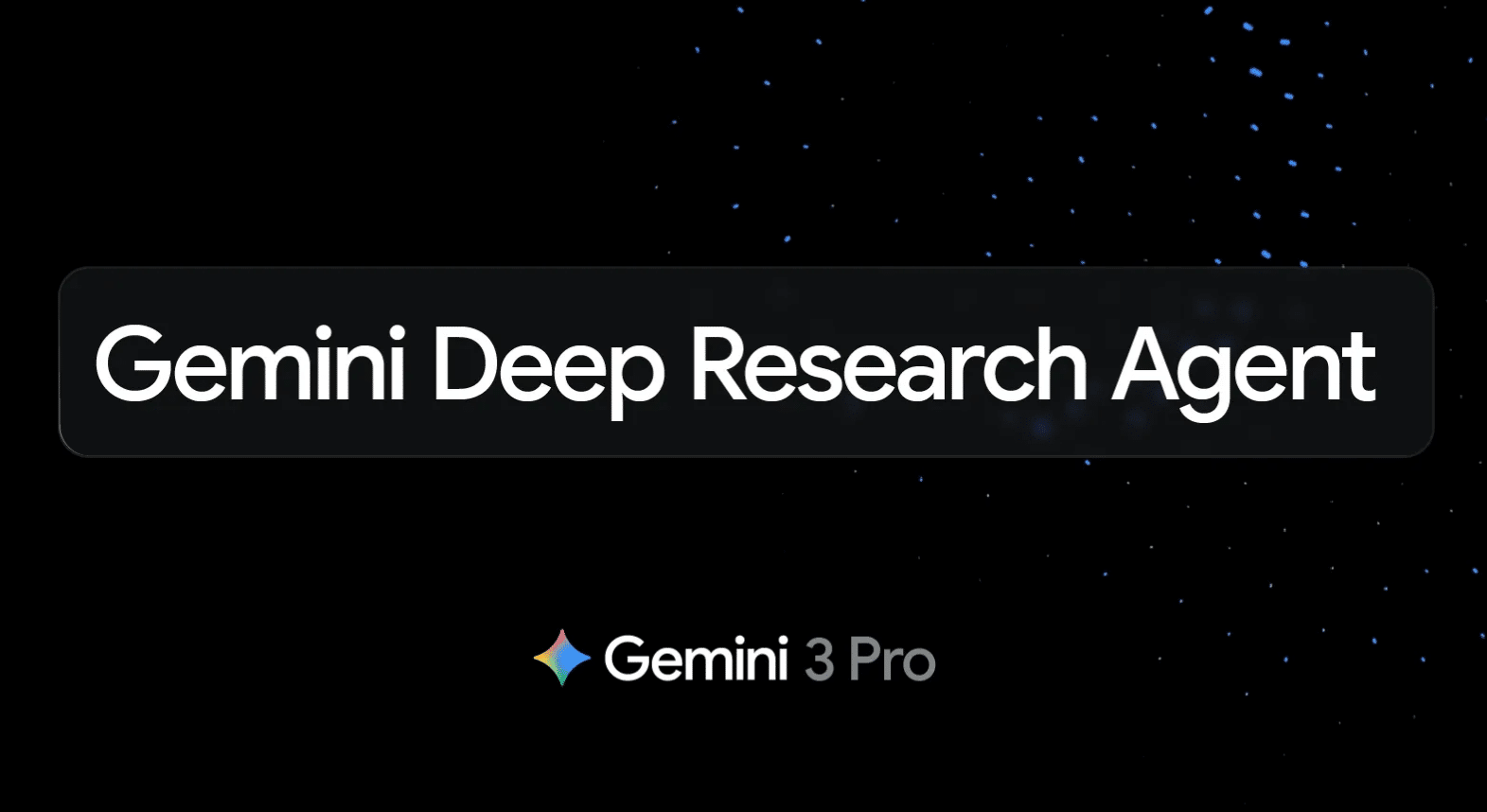 Logotipo de Gemini Deep Research Agent y Gemini 3 Pro