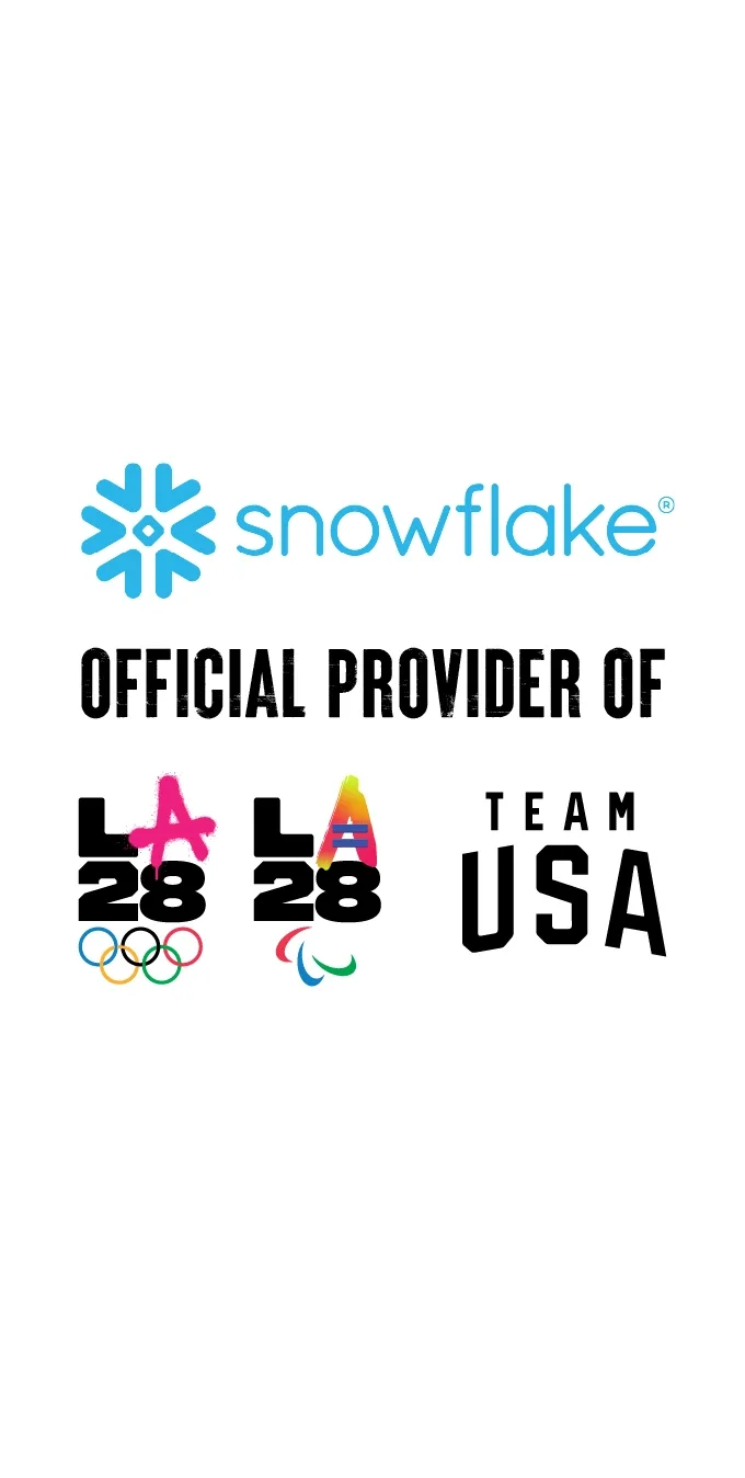 Snowflake como proveedor oficial de los Juegos Olímpicos LA28 y Team USA