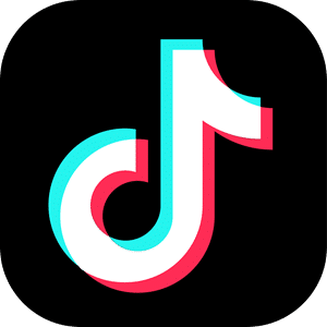Logotipo de TikTok en colores vibrantes