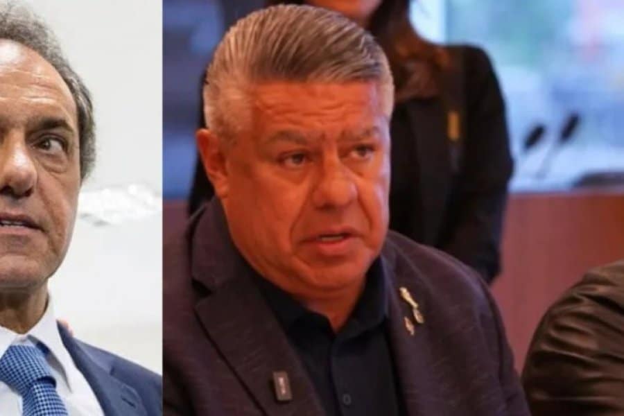 Momento de la entrevista a Daniel Scioli sobre la AFA