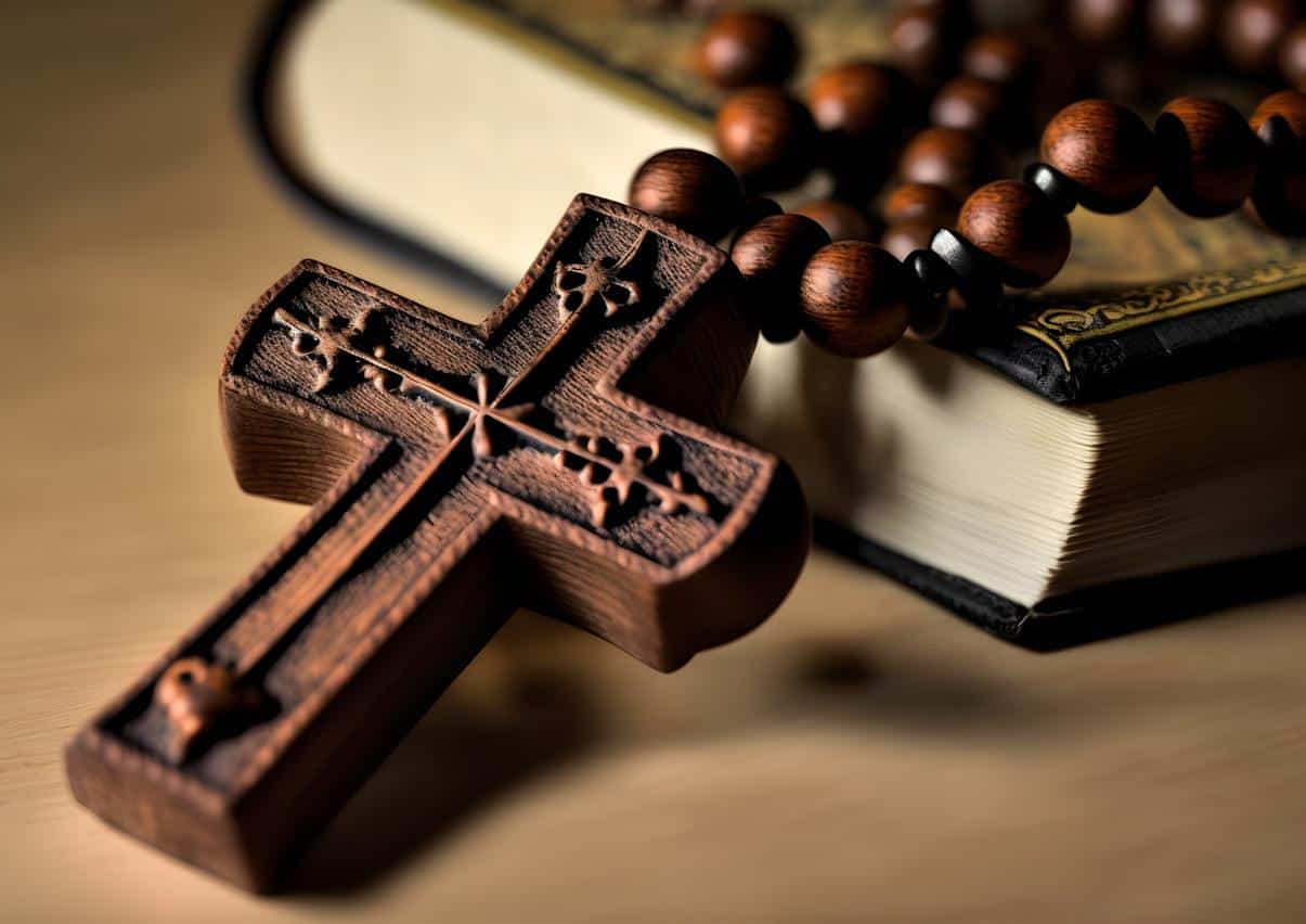 Libro cerrado y s&iacute;mbolos relacionados con la &eacute;tica y la justicia