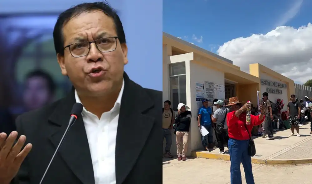 Congresista Roberto S&aacute;nchez y centro de salud de Caravel&iacute;