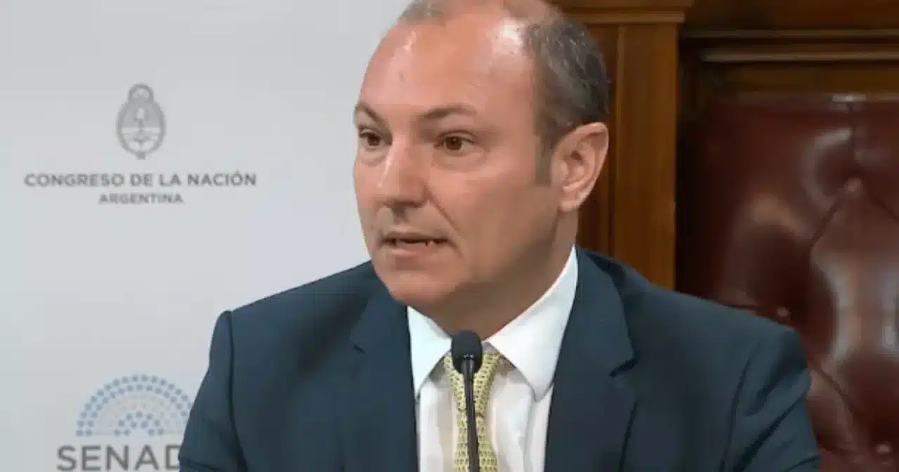 Hombre hablando en el Congreso de la Naci&oacute;n