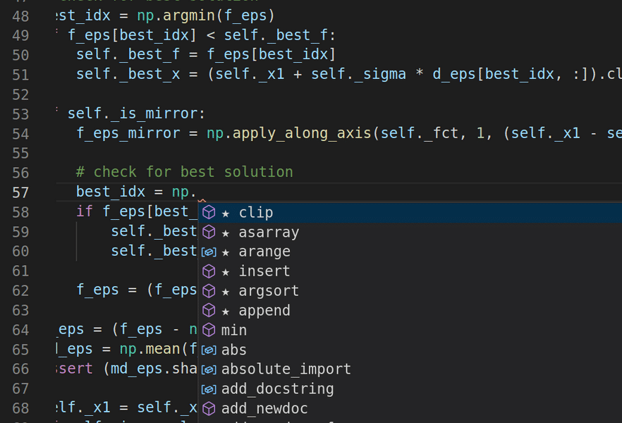 Captura de pantalla de c&oacute;digo Python con bibliotecas de IA y aprendizaje autom&aacute;tico