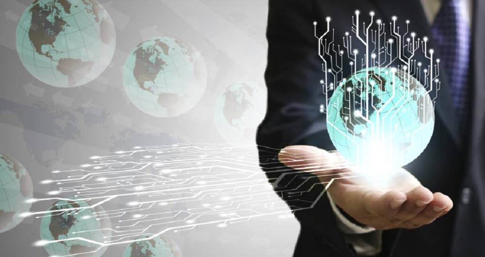 Representaci&oacute;n simb&oacute;lica de la tecnolog&iacute;a y el impacto global de las inversiones en IA