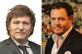 Dos hombres en traje formal durante una discusi&oacute;n econ&oacute;mica