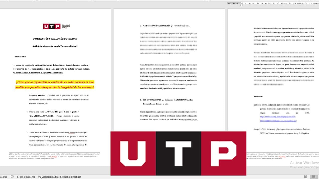 Documento sobre regulación de contenido en redes sociales