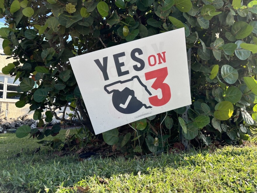 Cartel de campaña 'YES on 3' en Florida