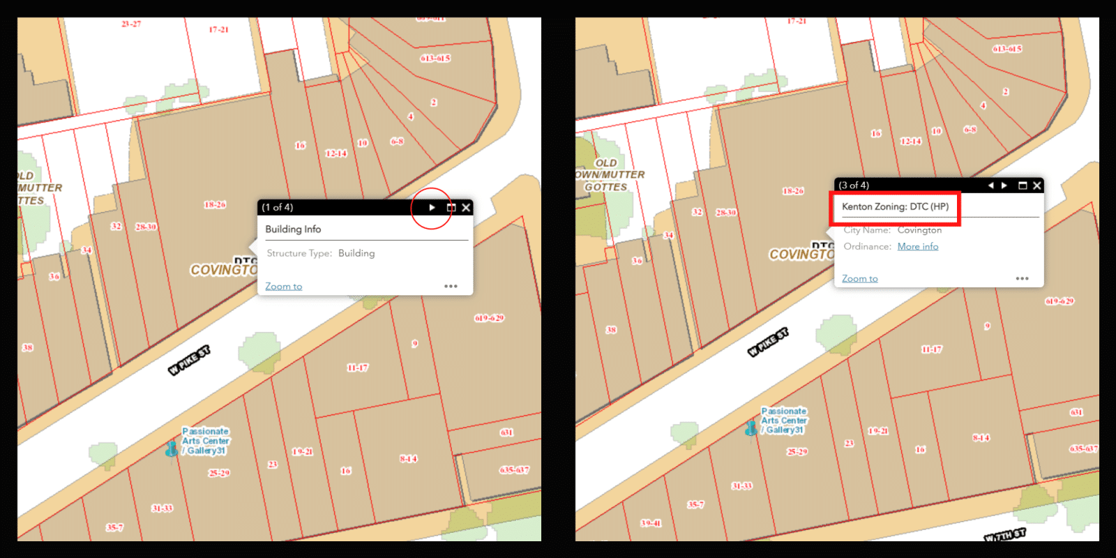 Mapas de zonificaci&oacute;n y divisi&oacute;n de lotes