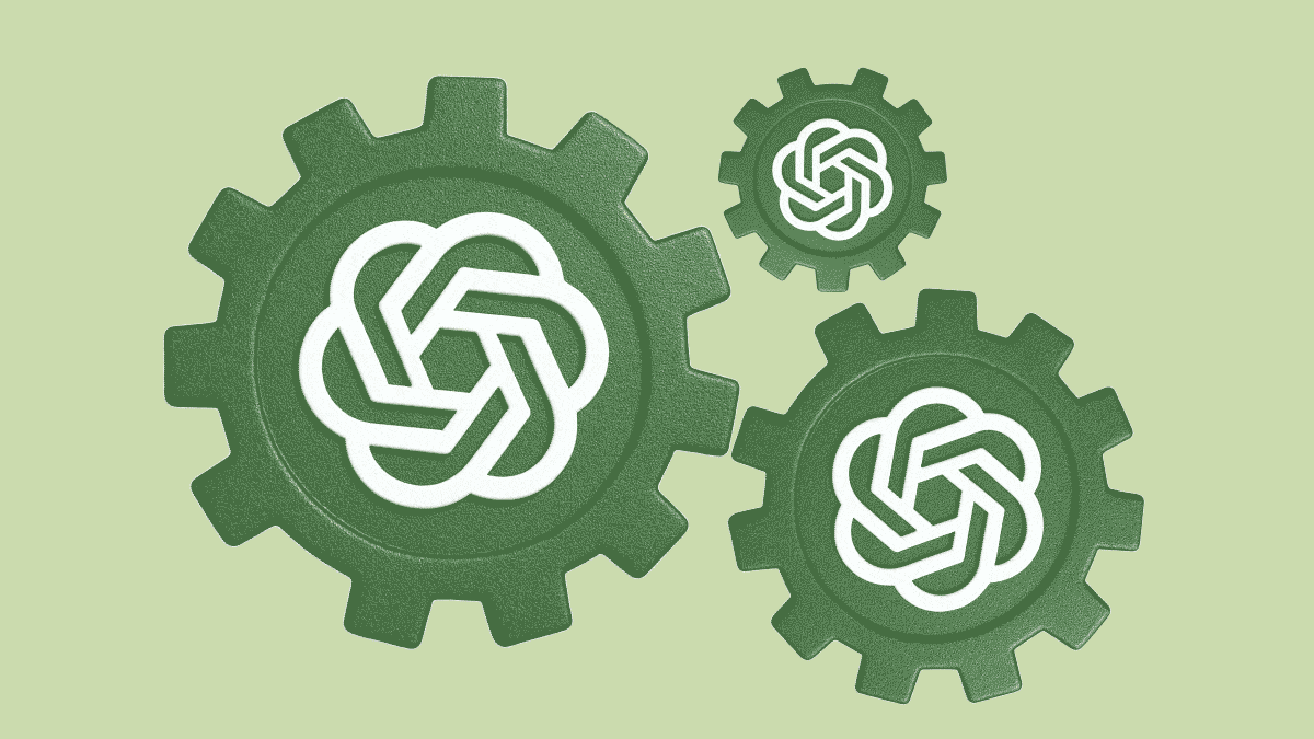 Engranajes verdes simbolizando optimización y tecnología