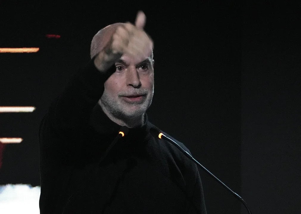 Horacio Rodr&iacute;guez Larreta gesticula durante la presentaci&oacute;n de Metr&oacute;polis