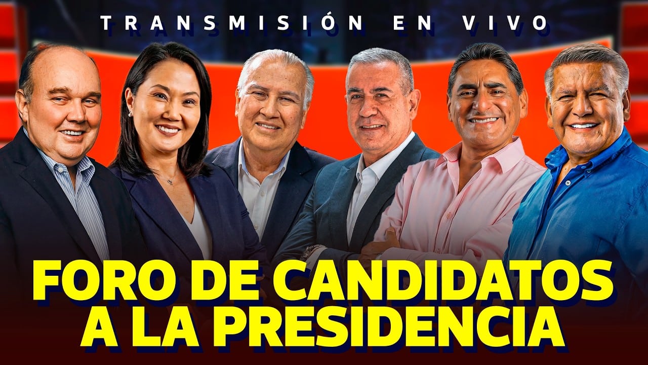 Candidatos presidenciales en el foro de elecciones 2026