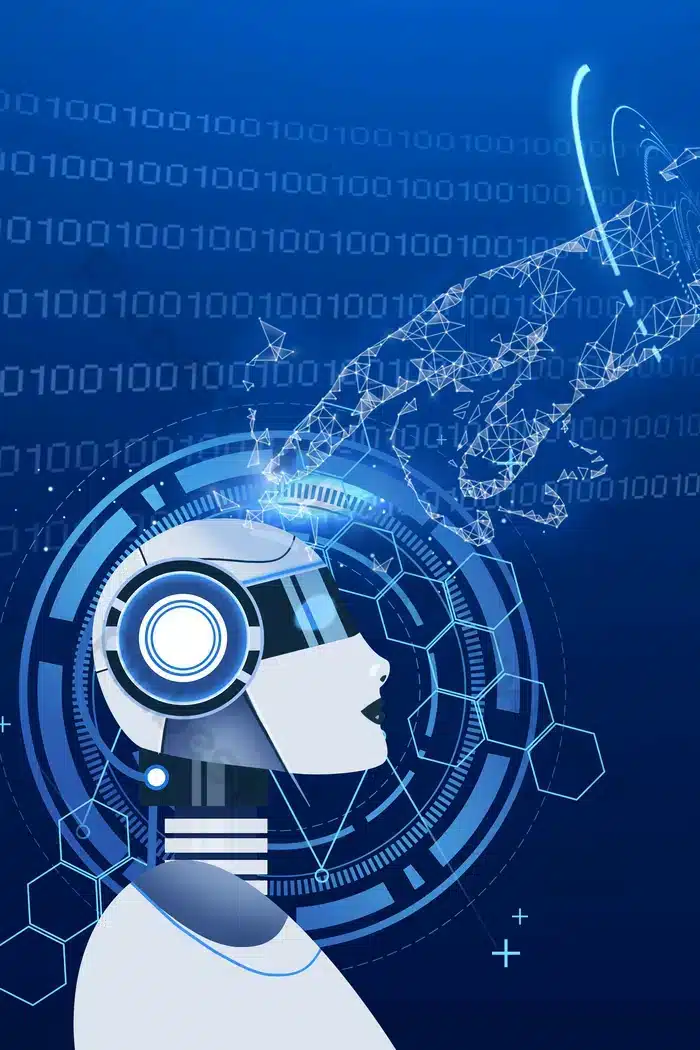 Representaci&oacute;n gr&aacute;fica de inteligencia artificial y procesamiento de datos