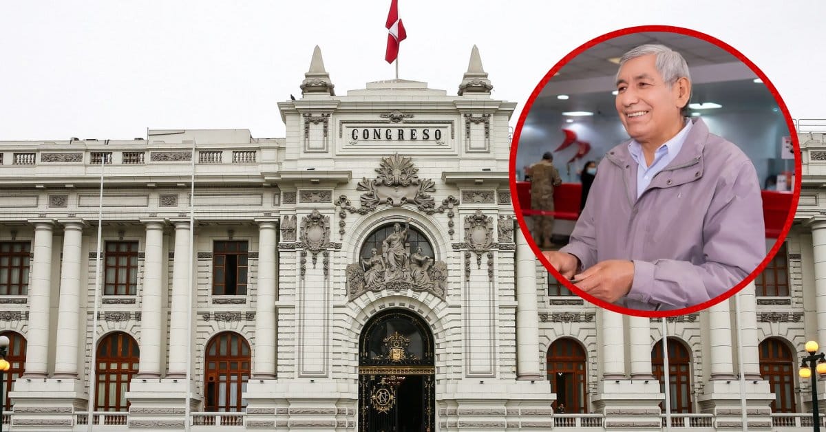 Fachada del Congreso de la República del Perú, lugar de la sesión plenaria