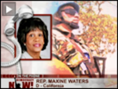 Maxine Waters, congresista dem&oacute;crata por California