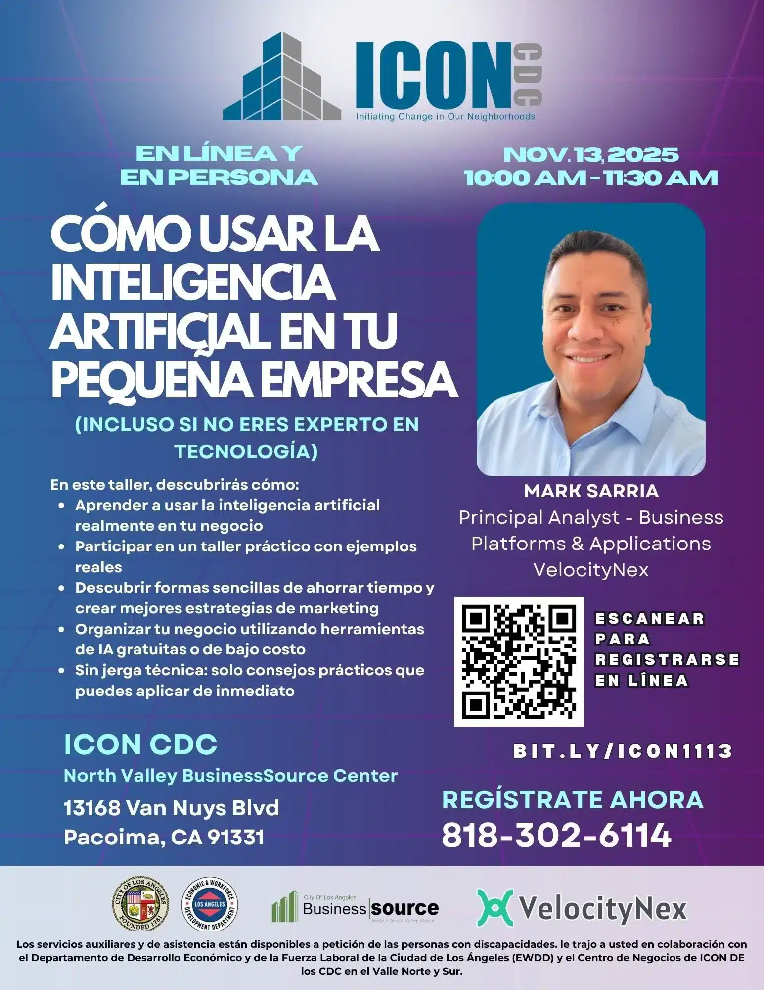 Taller sobre uso de inteligencia artificial en pequeñas empresas