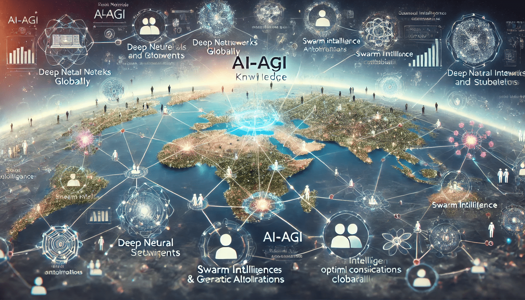 Mapa global de interconexiones de inteligencia artificial