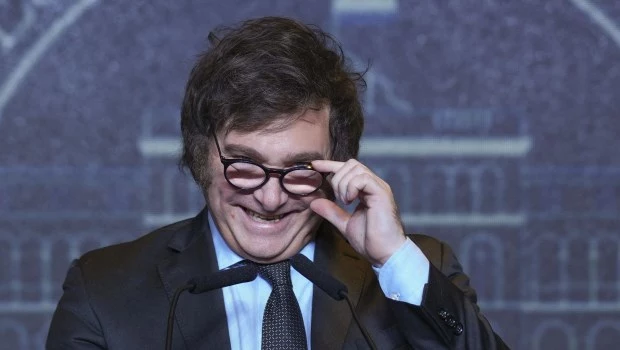 El presidente Javier Milei durante su exposición ante legisladores