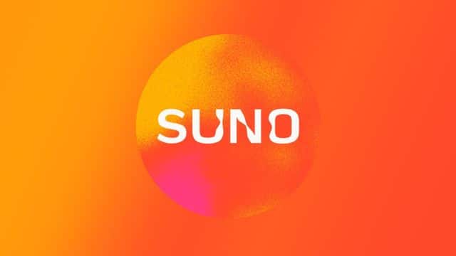 Logotipo de Suno con degradado de colores cálidos