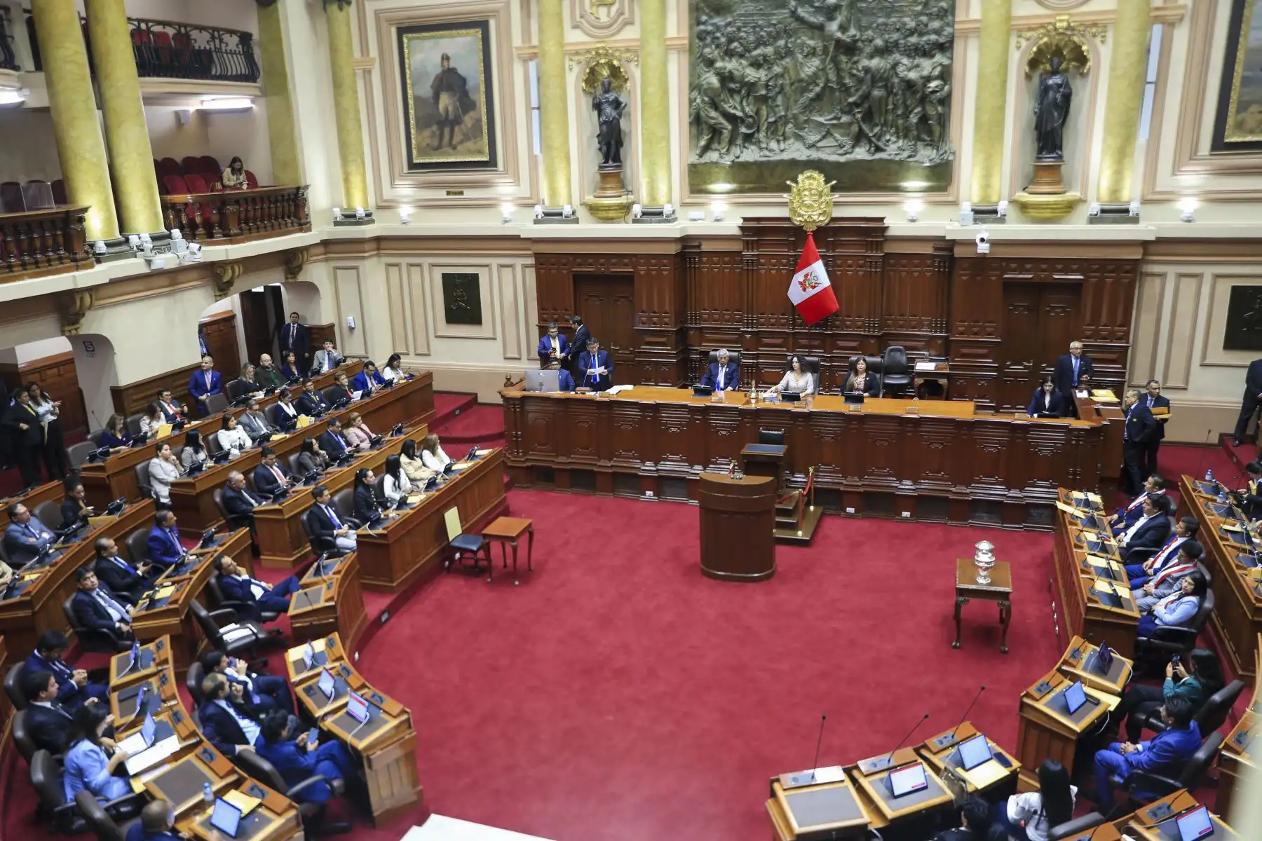 Vista del Congreso de la República del Perú