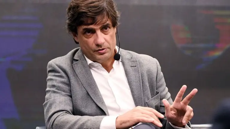 Hernán Lacunza durante una conferencia
