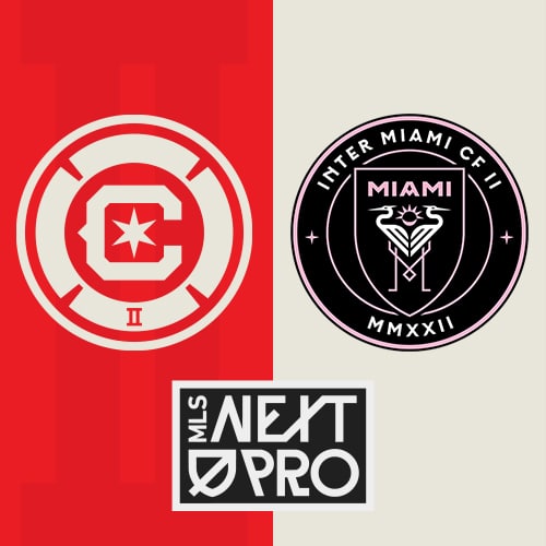 Escudos de Chicago Fire FC II e Inter Miami CF II