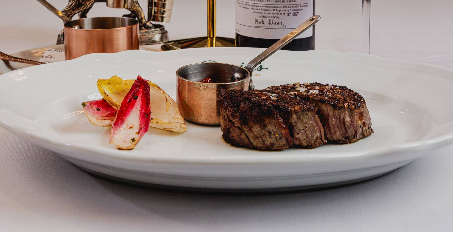 Plato de carne en Daniel's Steakhouse Miami