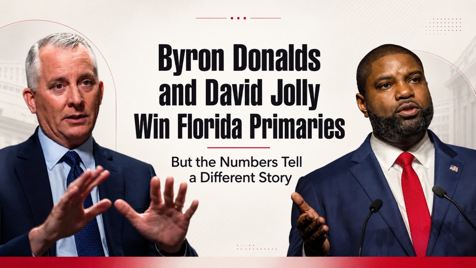 David Jolly y Byron Donalds en las primarias de Florida