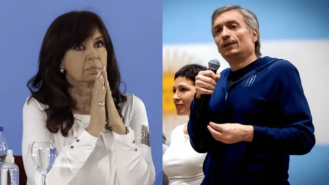 Cristina Kirchner y Máximo Kirchner en la citación por la causa Hotesur-Los Sauces