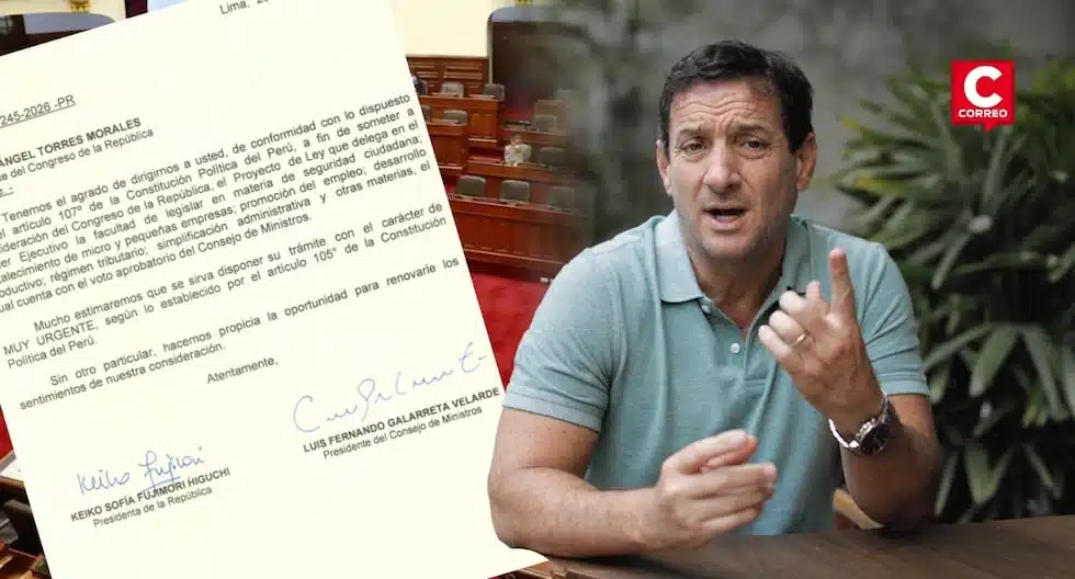 Renzo Reggiardo pide facultades legislativas al Congreso para enfrentar la delincuencia