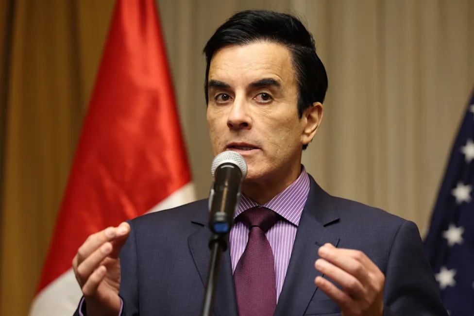 Vocero oficial ofrece declaraciones durante el anuncio de la ruptura diplomática entre Perú e Irán