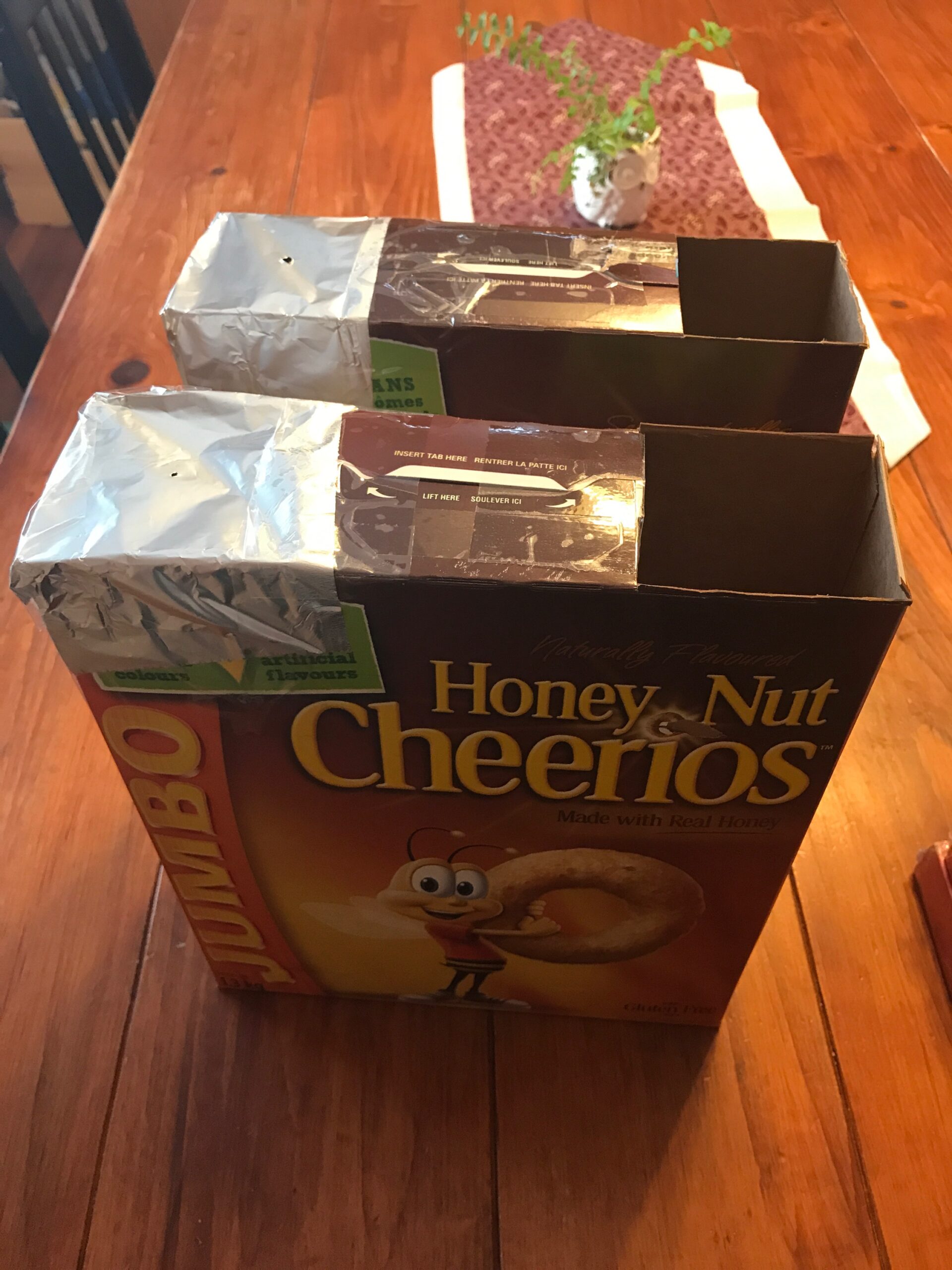 Cereal Box Eclipse viewer! Eclipse Starts 908, Max 1019, End 1135