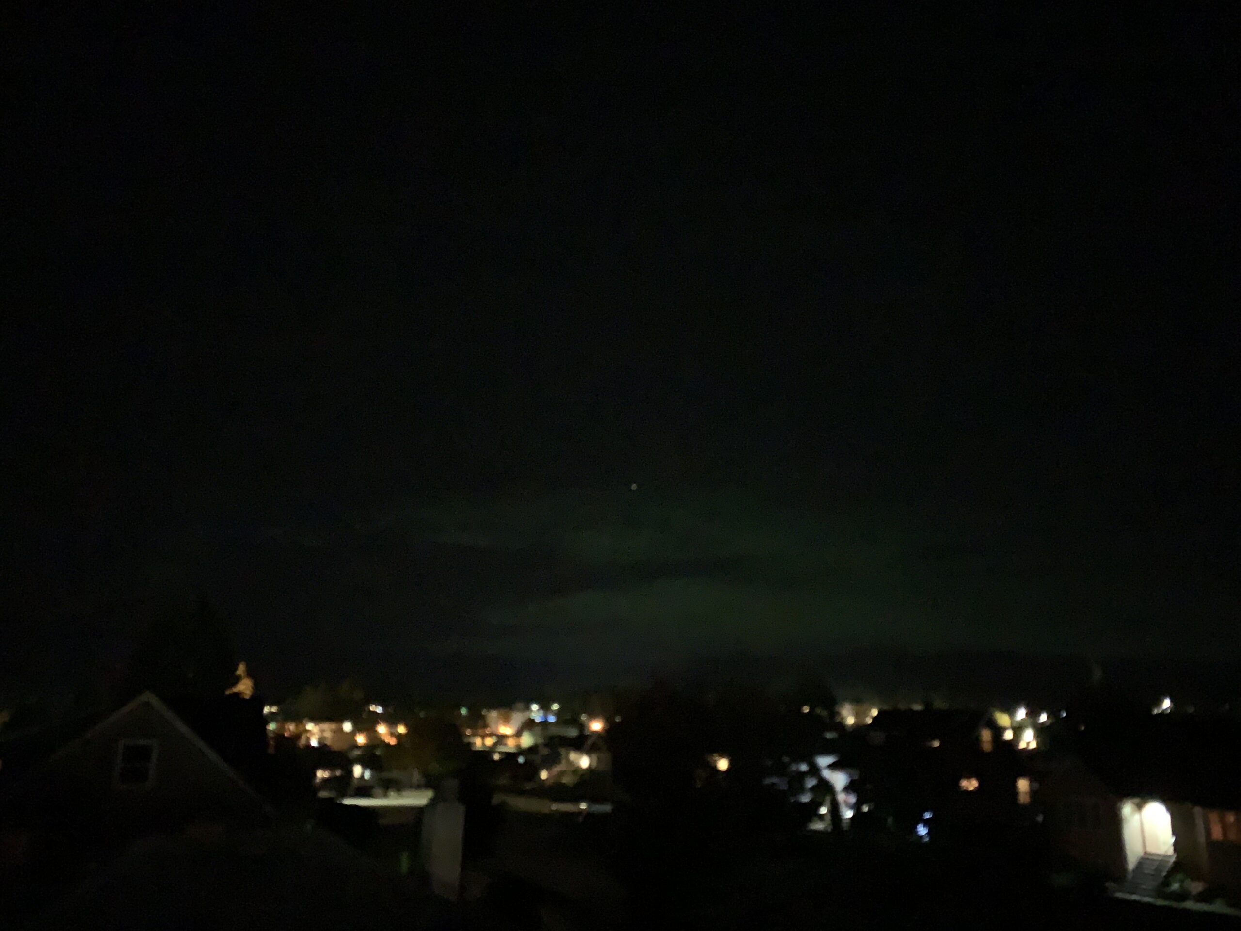 Aurora Borealis over Port Alberni Thanksgiving Monday night.