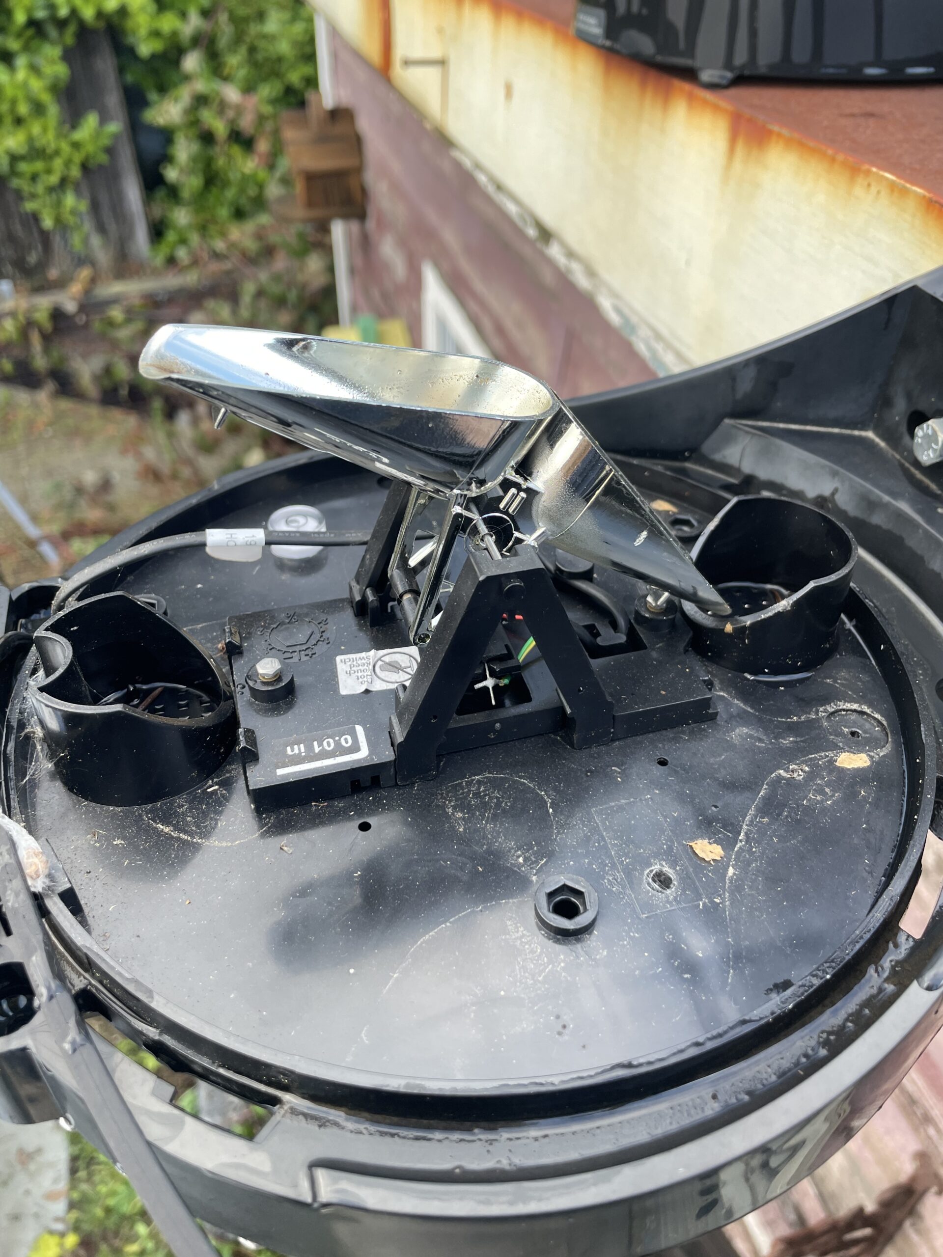 Rain collector unclogged – just in time for – snow?