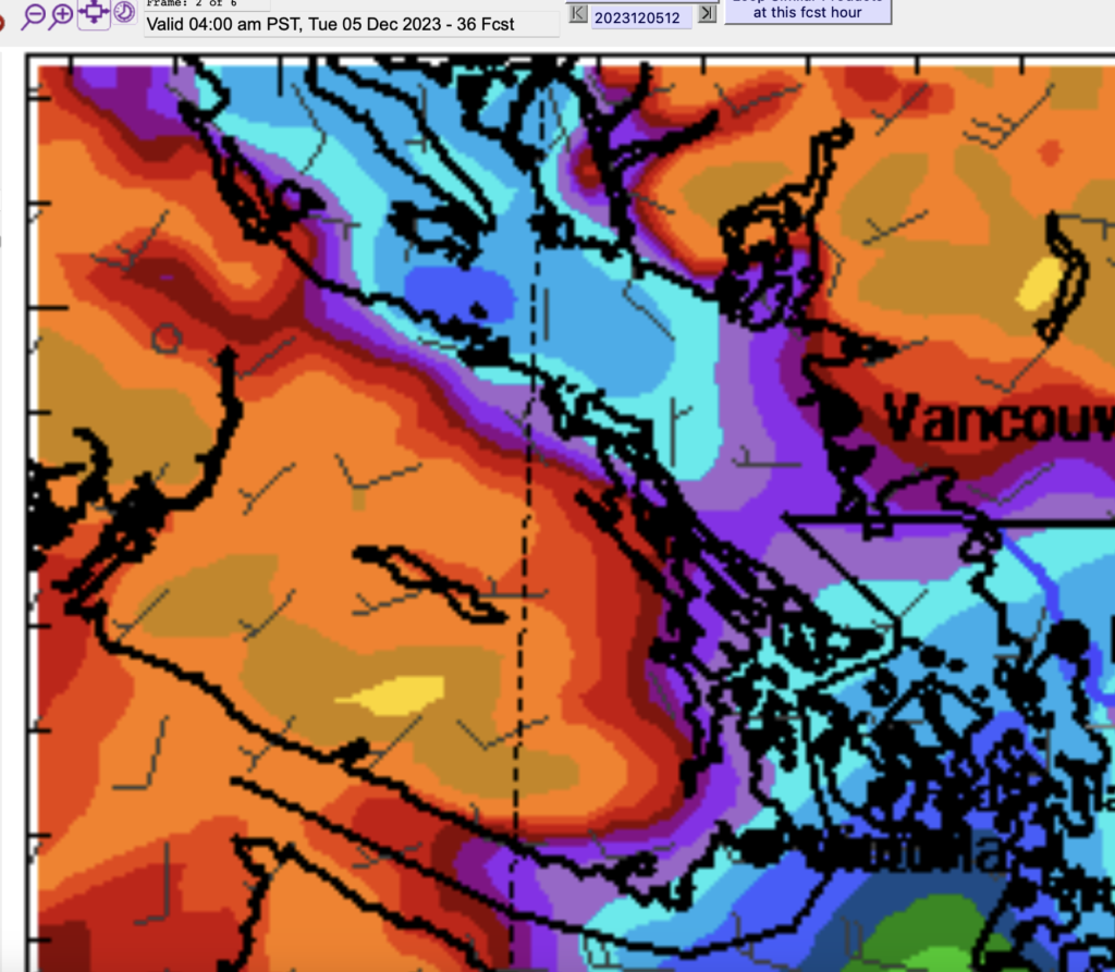 Rainfall Warning – Up to 100mm in Port Alberni