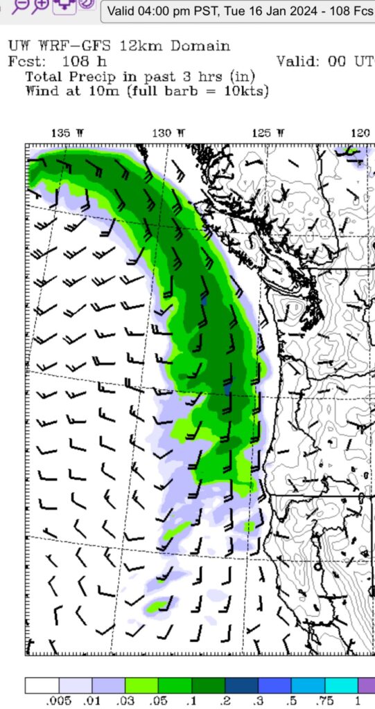 Frigid night but no record – Possible snow on the warmup Tuesday.