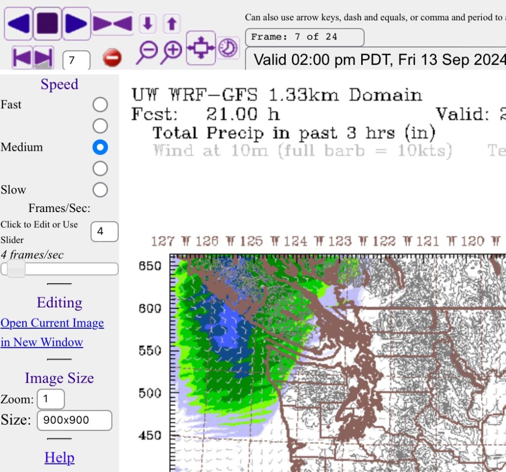 Timing for a showery weekend – But Sunday is good