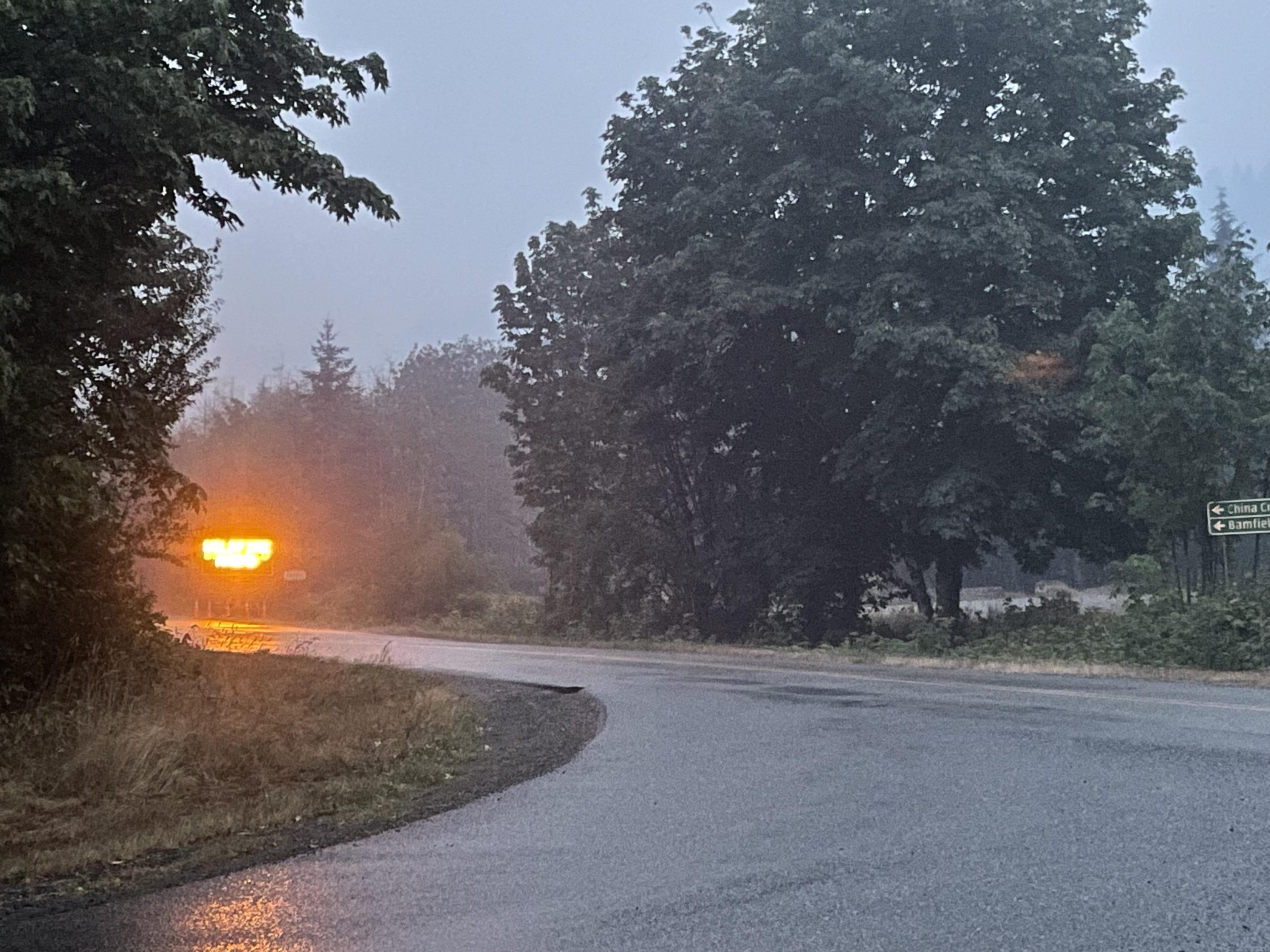 9:30 PM Aug 14 – 3400ha – The Rain has arrived. More on the way. Smoke too.