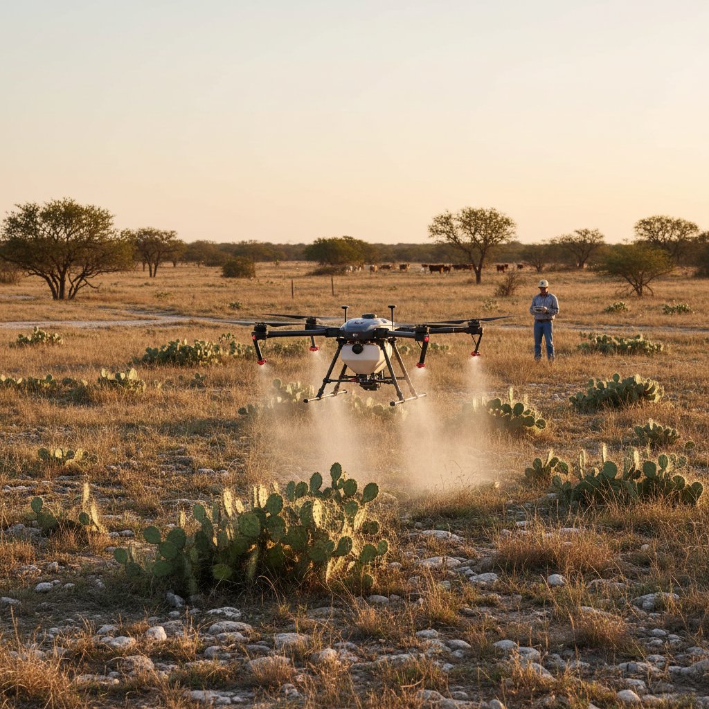 Prickly Pear Management with Agridrones