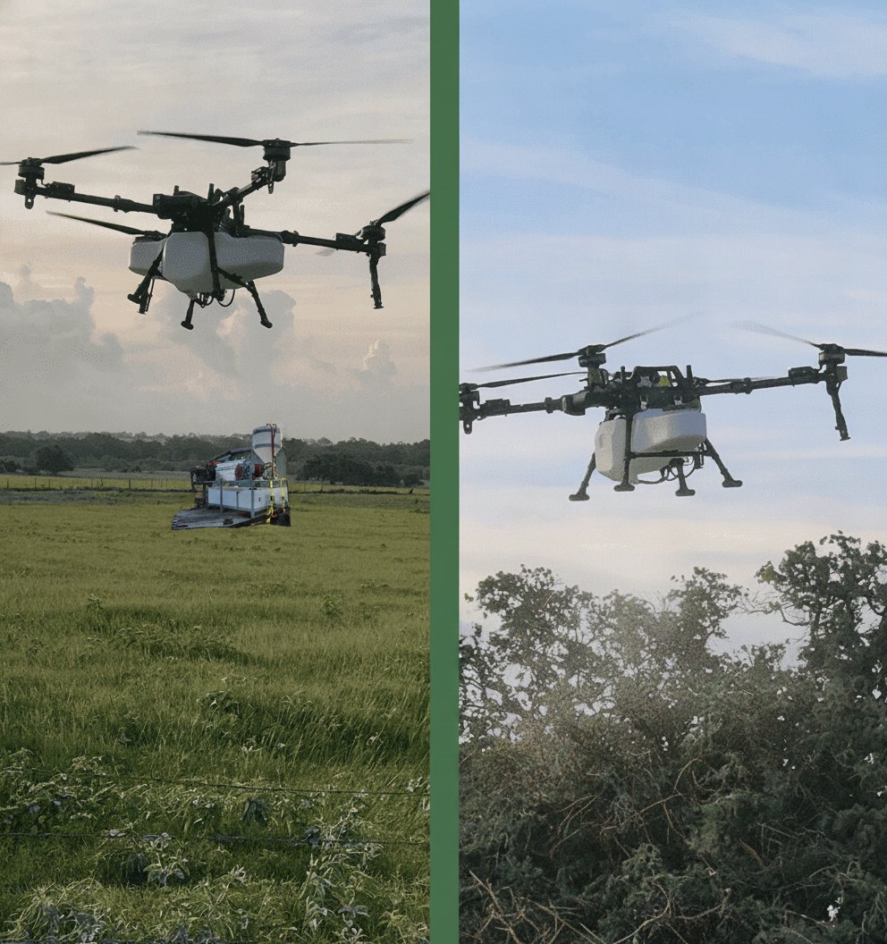 Maximizing Ranch Productivity with Drone-Based Brush Control