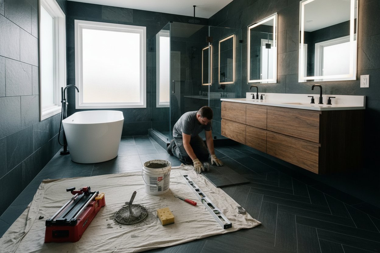 Elevate Your Home with Expert Tile Installation by Rock Enterprises