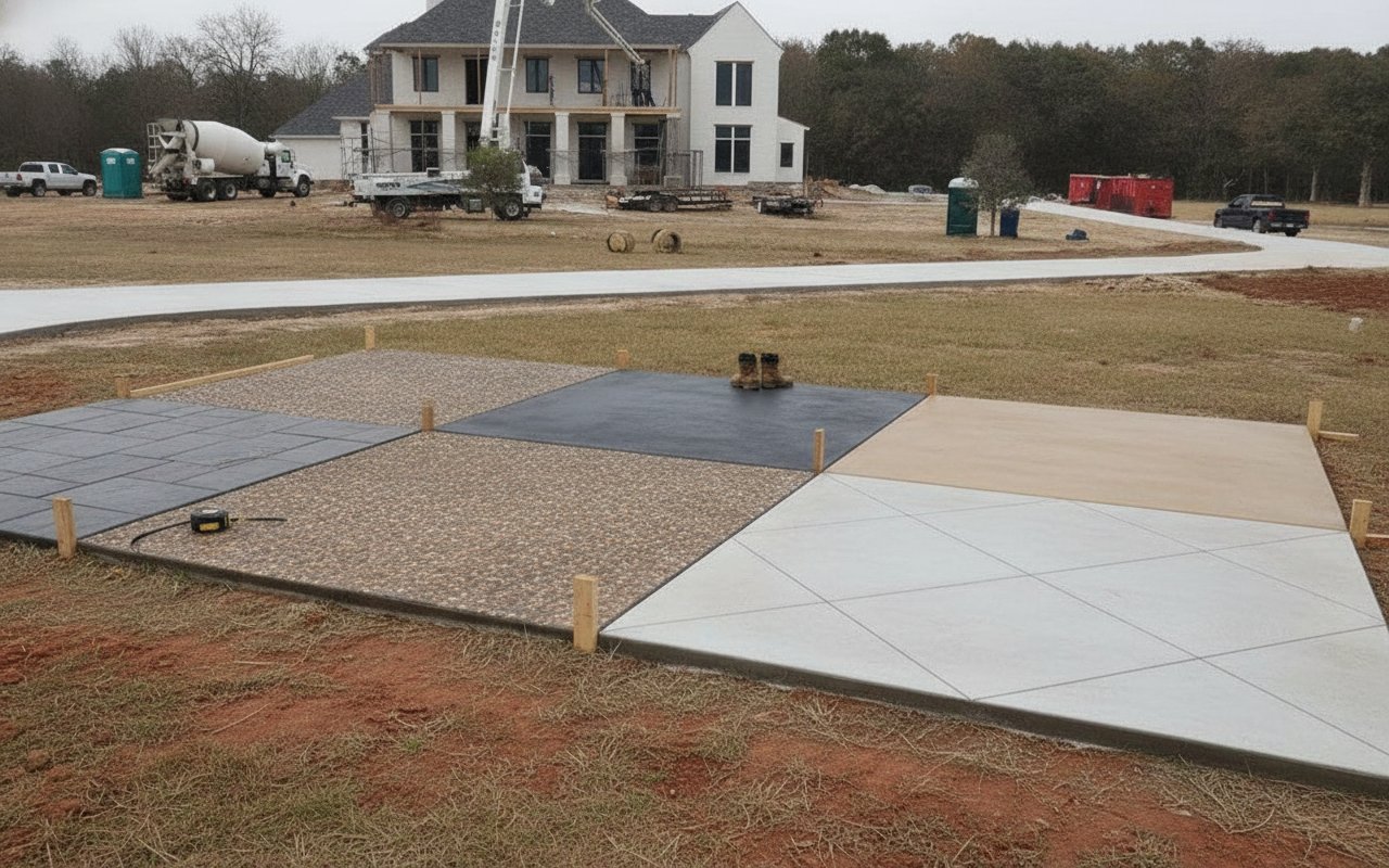 Exploring Color and Texture Options for Concrete Driveways