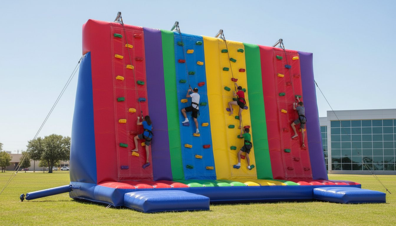 Experience the Thrill of Rock Climbing Walls with Texas Sumo Game Rental
