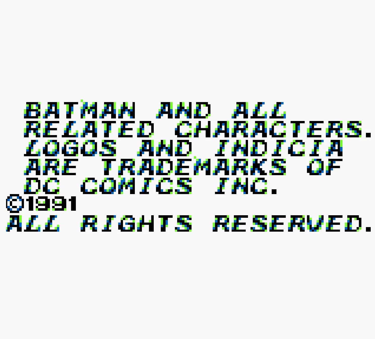 Batman: Return of the Joker 1991 GB, by Sunssoft