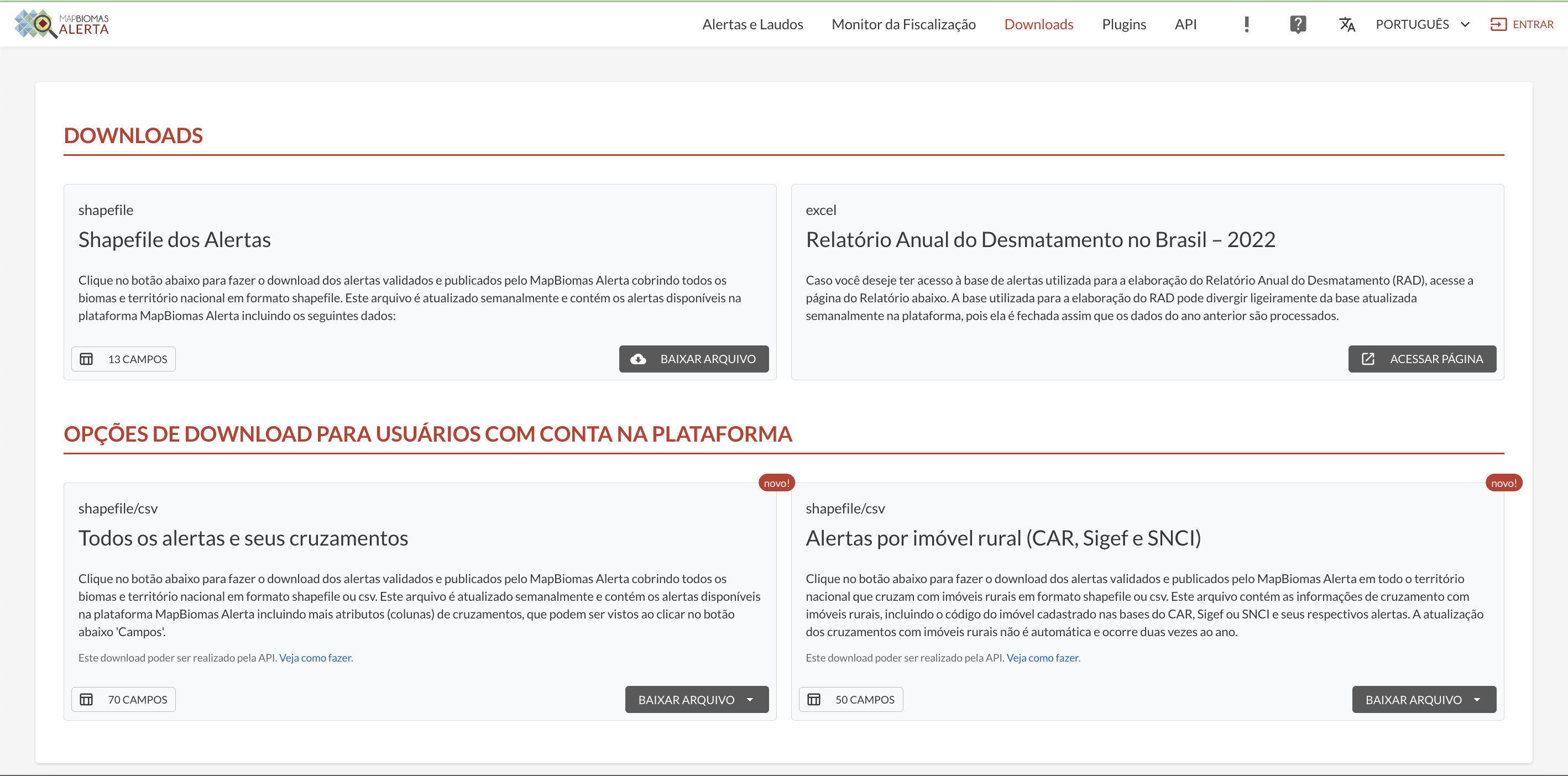 Como acessar o mapbiomas alerta