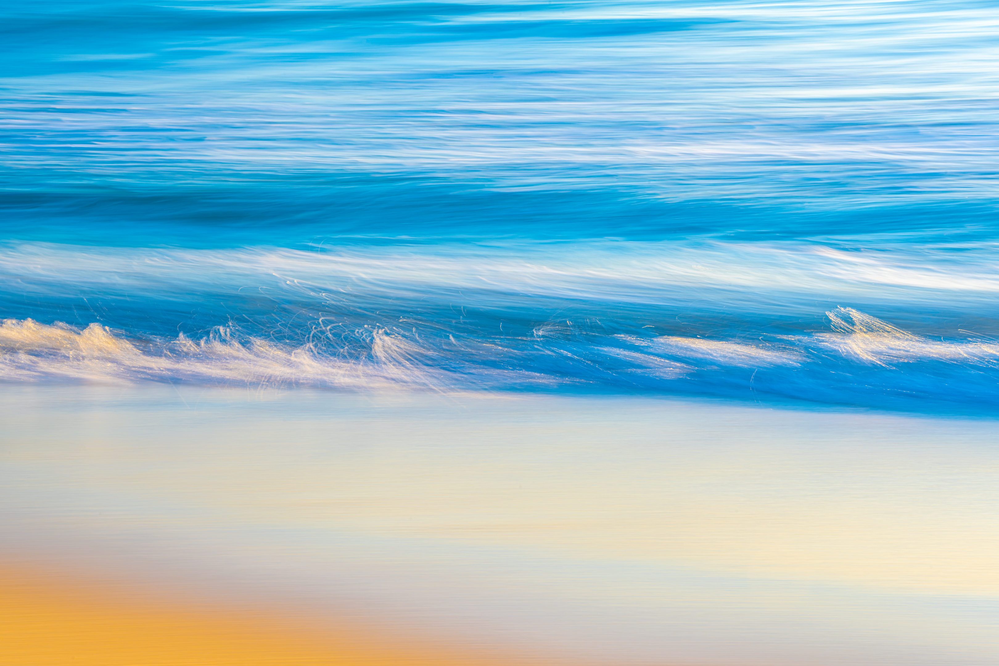 Ethereal Coastal Brushstrokes — fine art photography on aluminum