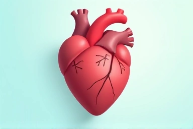 Symbolic image of a young heart with subtle warning signs.