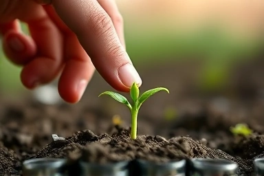 Hope and growth, resilience, mental recovery symbol